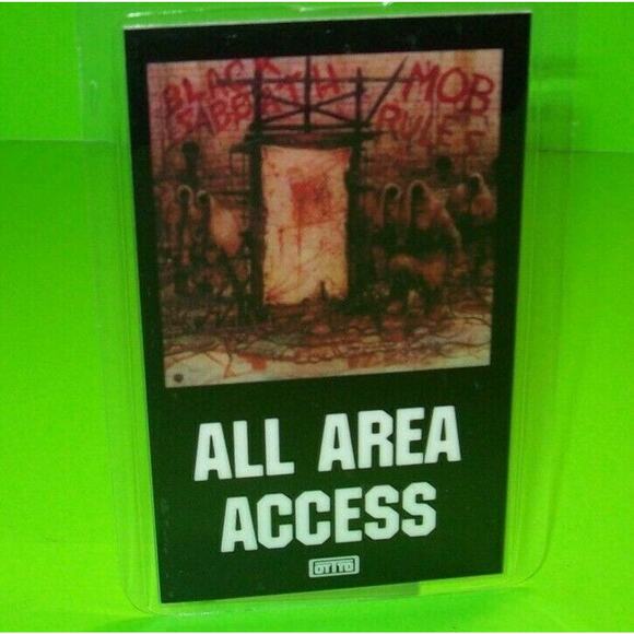 Black Sabbath Mod Rules Backstage Pass Original Heavy Metal Hard Rock Music 1982 - Picture 1 of 5
